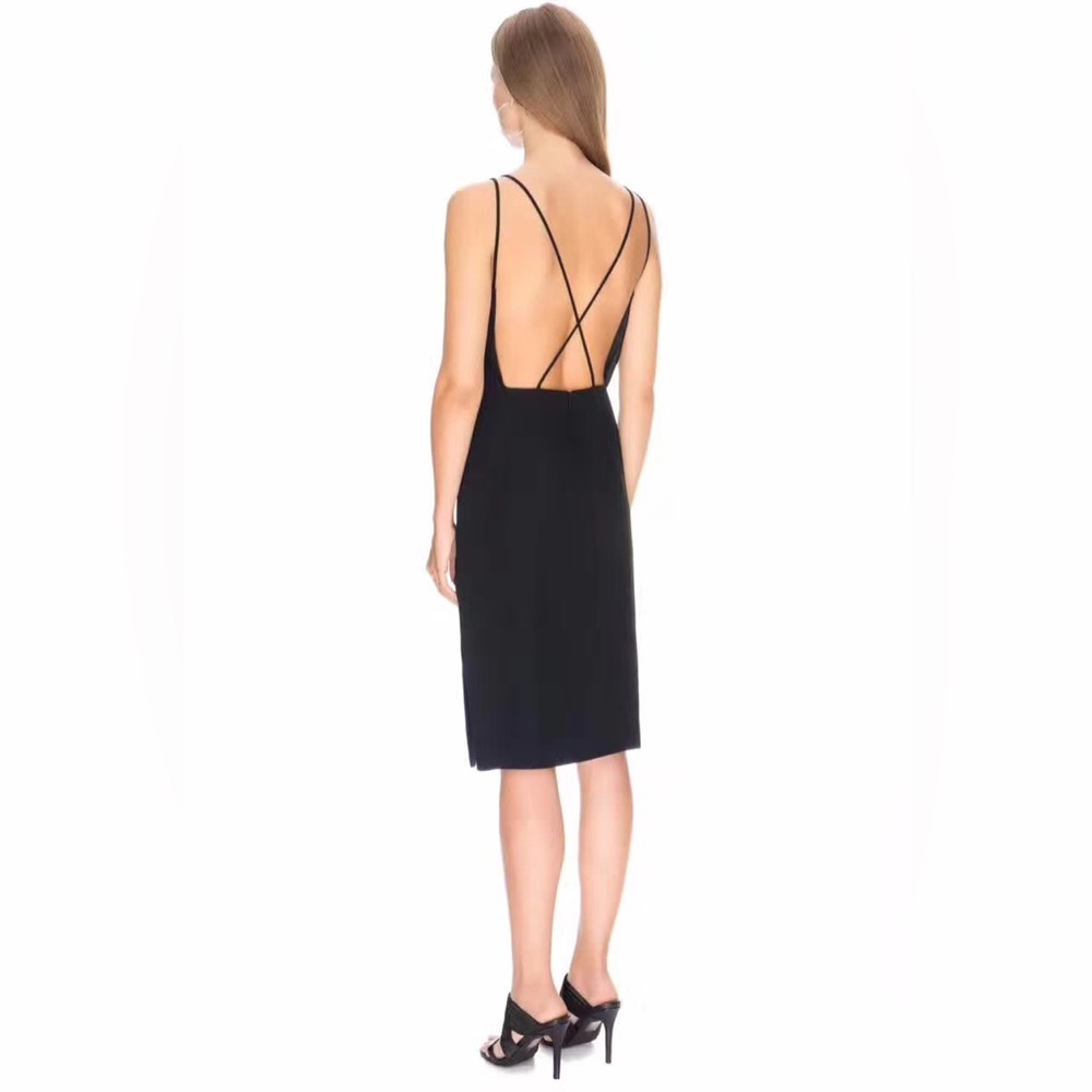 Finders Keepers Sleek Black Asymmetrical Dress - Picture 5 of 9